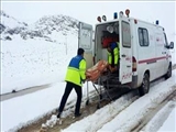 انتقال مادر باردار از روستای افیل