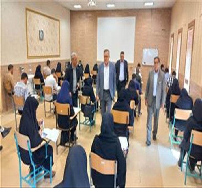 برگزاری آزمون علمی بهورزان و مراقبین ناظر مراکز شهری و روستایی در شهرستان اهر