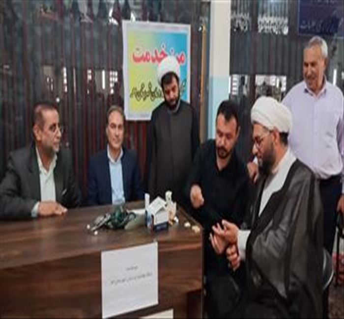 برگزاری میز خدمت سلامت در مصلای نماز جمعه شهرستان اهر با هدف ارتقای سلامت جامعه