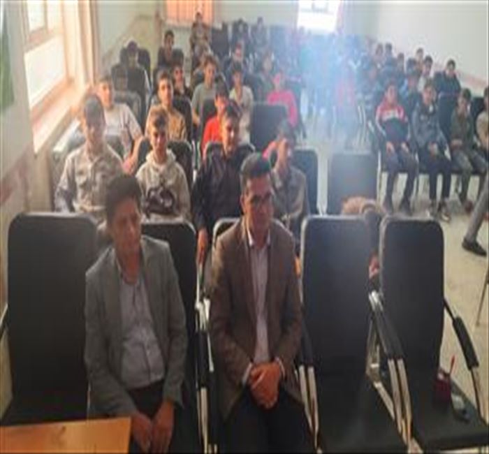 آموزش تخصصی تاب آوری و آمادگی در برابر حوادث برای دانش آموزان مدرسه متوسطه دوره اول پسرانه دولتی باقرالعلوم اهر