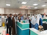 دیدار امام جمعه شهرستان اهر با بیماران و نوزادان چهارقلو در بیمارستان باقرالعلوم